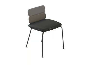 CLUSTER - Fabric chair by Luxy - view 3