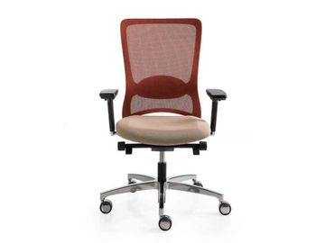 POP - Mesh office chair with castors with armrests with 5-Spoke base by Luxy - view 3