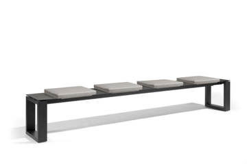 FUSE - Aluminium garden bench by MANUTTI - view 3