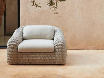 KOBO - Rope garden armchair with armrests by MANUTTI - view 3