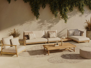 MUYU - Rectangular teak coffee table by MANUTTI - view 3