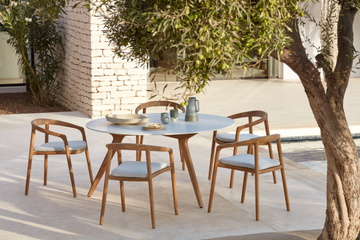 TORSA - Round ceramic high table by MANUTTI - view 3
