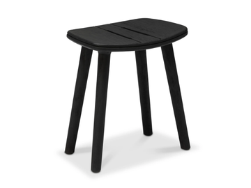 SOLID - Low teak stool by MANUTTI - view 2