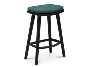 SOLID - High teak stool with footrest by MANUTTI - view 2