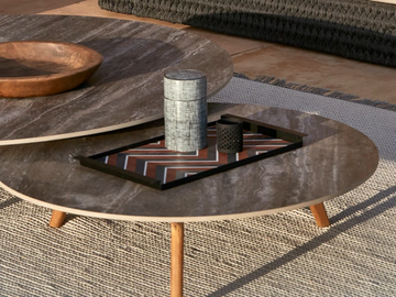 TORSA - Ceramic garden side table by MANUTTI - view 3