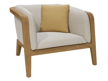 SUNRISE - Fabric garden armchair with armrests by MANUTTI - view 2