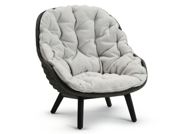 SANDUA - Fabric garden armchair with armrests by MANUTTI - view 2
