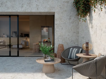 CARÁCTER - Antibacterial indoor/outdoor porcelain stoneware wall/floor tiles with stone effect by MARAZZI - view 3