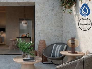 CARÁCTER - Antibacterial indoor/outdoor porcelain stoneware wall/floor tiles with stone effect by MARAZZI - view 2