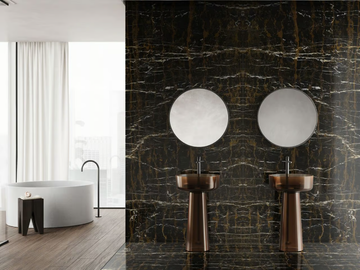 BLACK & GOLD - Indoor/outdoor Black and Gold marble flooring by MARGRAF - view 3
