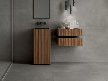 ABSOLUTE CEMENT SMOKE - Rectified wall/floor tiles with concrete effect by MARINER - view 3