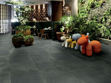 ABSOLUTE ELEMENTS PETROL - Porcelain stoneware wall/floor tiles with concrete effect by MARINER - view 3
