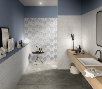 BOSTON RIGHE ICE - Porcelain stoneware wall tiles with concrete effect by MARINER - view 3