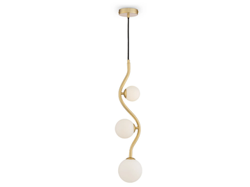 UVA - Opal glass and metal pendant lamp by MAYTONI - view 2