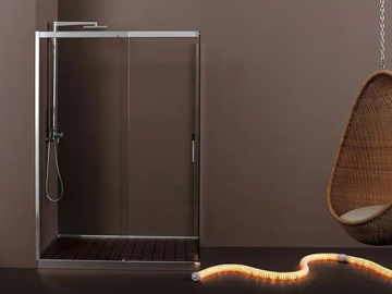 FILODOCCIA - 2 places glass shower cabin with hinged door by MEGIUS - view 3
