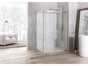 SOLODOCCIA PIVOT AB0 - 2 places corner shower cabin by MEGIUS - view 2