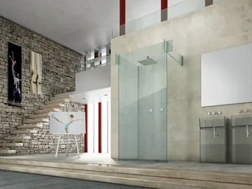 ICONA SEPARÈ WALL - Glass shower cabin by MEGIUS - view 2