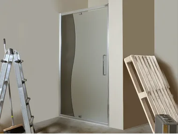 MANOLIBERA - Niche glass shower cabin with hinged door by MEGIUS - view 2