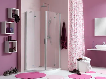 WEB 2.0 R2B - Corner shower cabin with hinged door by MEGIUS - view 2