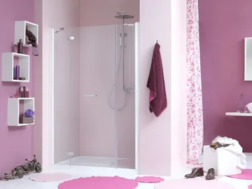 WEB 2.0 B2F - 2 places niche shower cabin with hinged door by MEGIUS - view 2