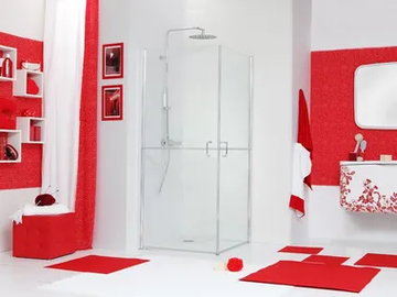 WEB 5.0 - Corner glass shower cabin with hinged door by MEGIUS - view 2