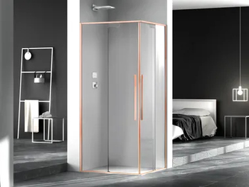 ZEN - Square glass shower cabin with sliding door by MEGIUS - view 2