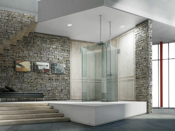 ICONA ISLAND - Free standing glass shower cabin by MEGIUS - view 3