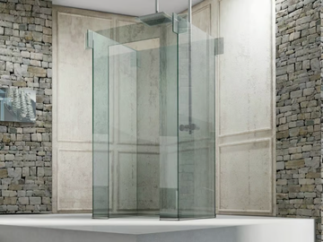 ICONA ISLAND - Free standing glass shower cabin by MEGIUS - view 2