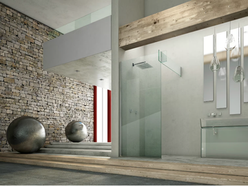 ICONA SEPARÈ CORNER - Glass Walk in shower by MEGIUS - view 2