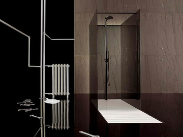 RASO-FILODOCCIA OPEN ISLAND - Tempered glass shower cabin with tray by MEGIUS - view 3