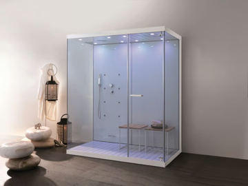 WELLBOX - Multifunction glass and aluminium shower cabin by MEGIUS - view 2