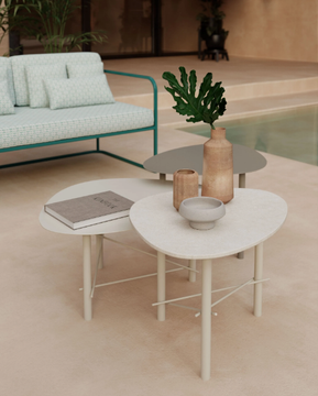 COOKIE - Steel garden side table by MEMEDESIGN - view 3