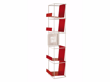 LIBRO VERTICALE - Open wall-mounted floating metal bookcase by MEMEDESIGN - view 3