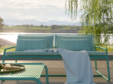 LOLITA - 2 seater metal garden sofa by MEMEDESIGN - view 2