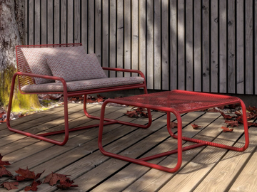 LOLITA - Metal garden armchair with armrests by MEMEDESIGN - view 2