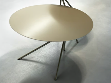 TWIN B - Round low bistro side table by MEMEDESIGN - view 2
