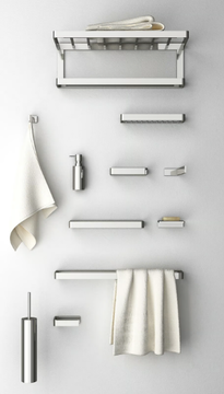 DEEP - Brass bathroom wall shelf by MG12 - view 3