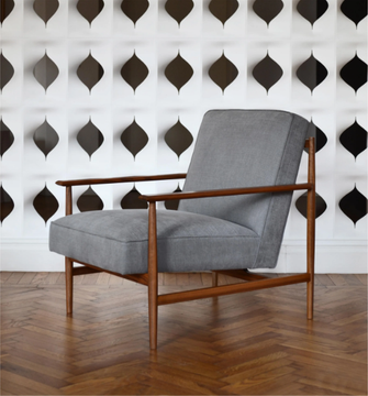 GAIA - Fabric armchair with armrests by MG12 - view 3