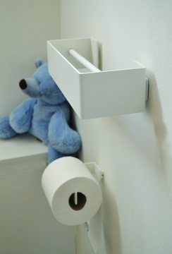 I GEOMETRICI - Stainless steel toilet roll holder by MG12 - view 3