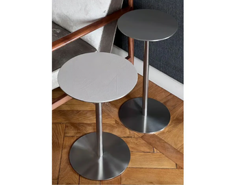 ESTER - Round stainless steel coffee table by MG12 - view 2