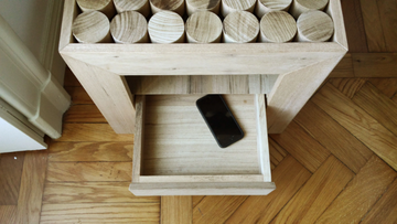 SOFIA - Solid wood bedside table with drawers by MG12 - view 3