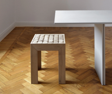 SOFIA - Solid wood stool by MG12 - view 3