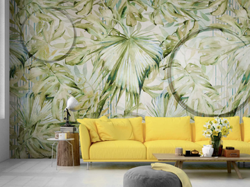 ALOHA - Panoramic wallpaper with floral pattern by MILLE997 - view 2