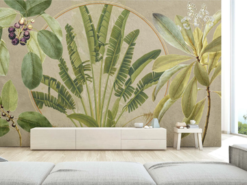 BOTANICAL - Panoramic wallpaper with floral pattern by MILLE997 - view 2