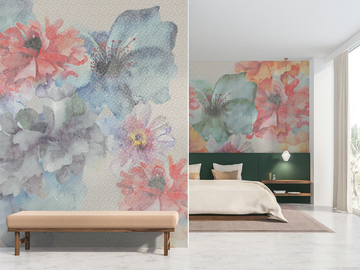 BOUQUET - Panoramic wallpaper with floral pattern by MILLE997 - view 2
