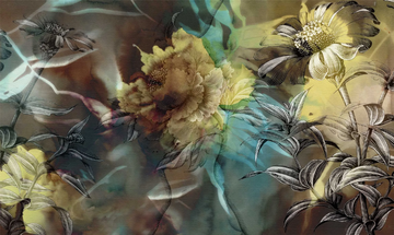 EXPLOSION - Panoramic wallpaper with floral pattern by MILLE997 - view 3