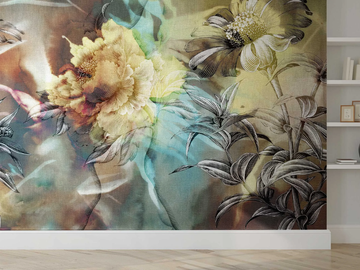 EXPLOSION - Panoramic wallpaper with floral pattern by MILLE997 - view 2