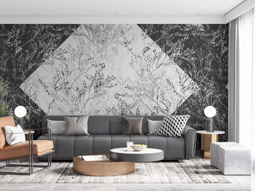 POSITIVE - Panoramic wallpaper with floral pattern by MILLE997 - view 2