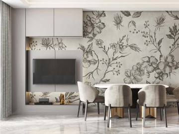 SHEBBYS - Panoramic wallpaper with floral pattern by MILLE997 - view 2