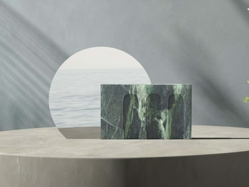 SINFONIA 1A - Ornament in marble and mirrored glass by MILLE997 - view 2